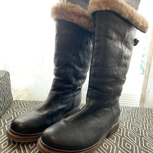 Frye Shearling Lined Leather Boot